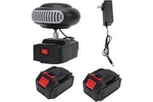 Haofy Cordless Car Heater Fast Heating Defrosting 5000mAh Rechargeable Quiet Portable Heater Fan for Car Office Camping Outdo