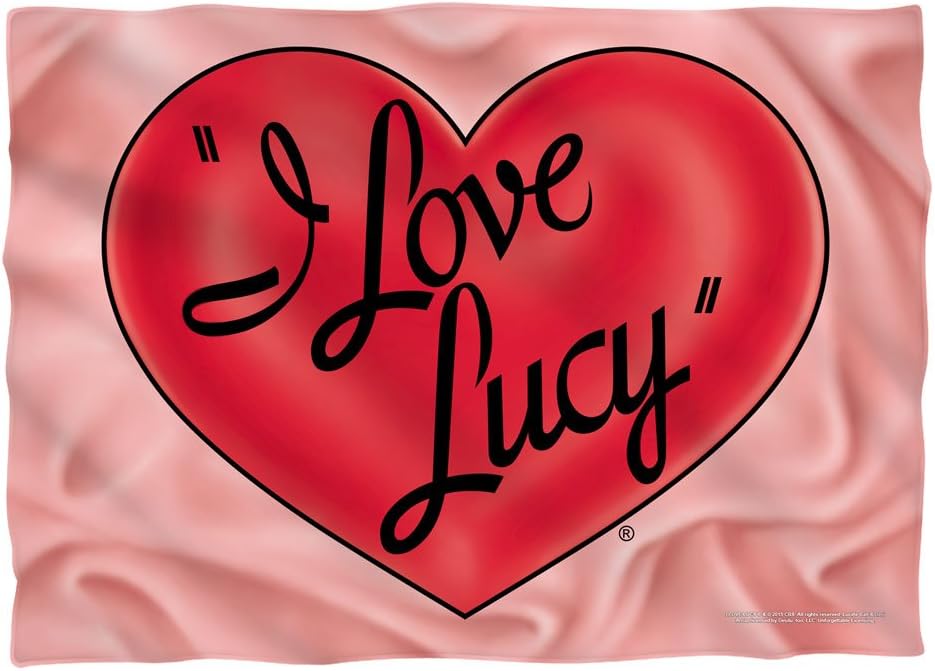 I Love Lucy 3D Logo Pillow Case (White, 20x28)