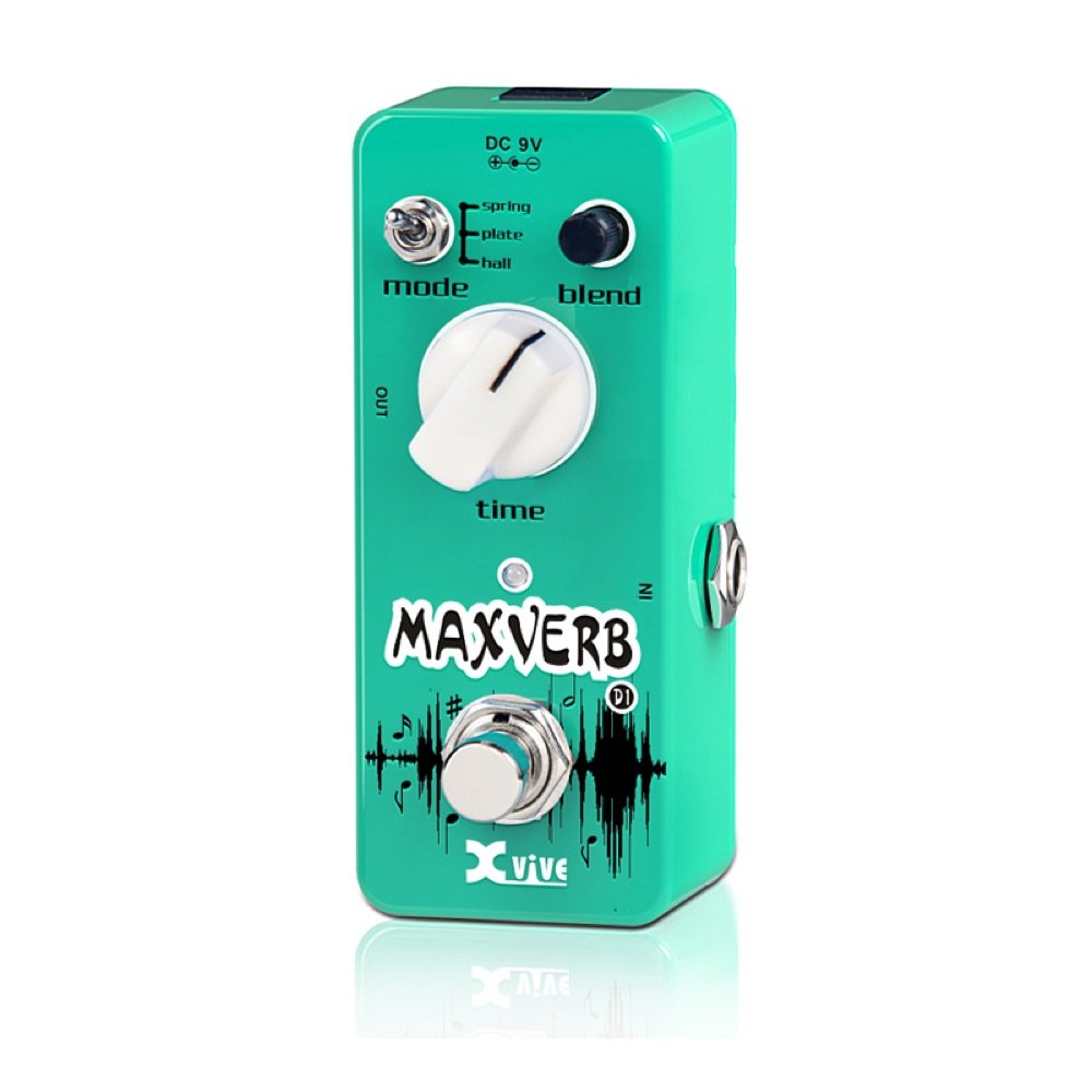 Xvive XD1 Digital Reverb Maxverb Micro Pedal, Blue