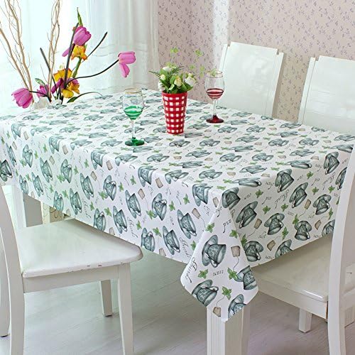 tablecloth / table cloth/Thickened plastic tablecloth/ table cloth/Hotel tablecloth Roundtable/Water/oil proof disposable tablecloth-C 136x183cm(54x72inch)