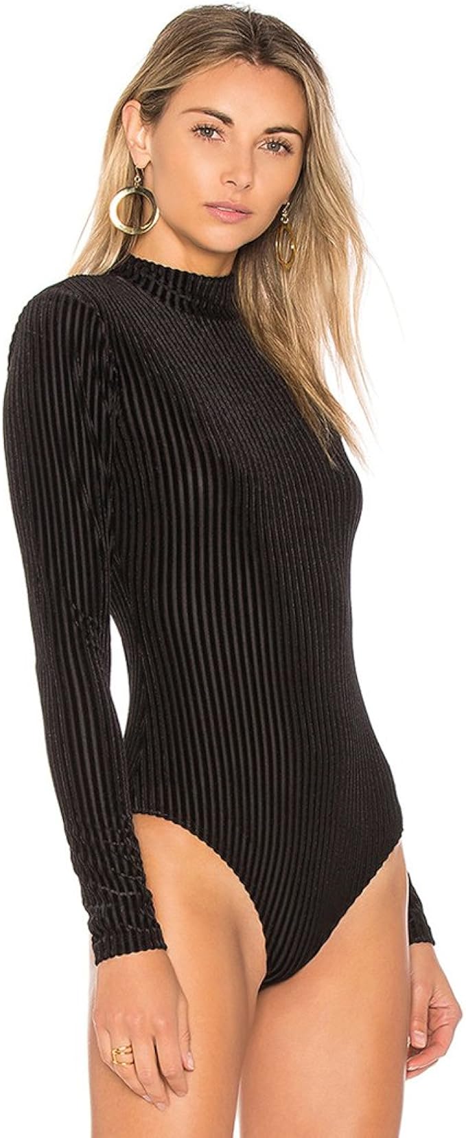 velvet bodysuit long sleeve