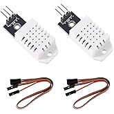 2PCS DHT22 Single Bus Digital Temperature and Humidity Sensor AM2302 Module Electronic Building Block Compatible with Arduno