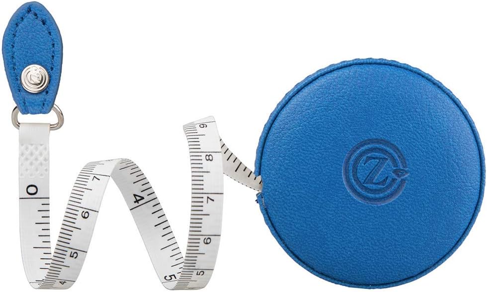 Retractable Tape Measure Ruler 60 Inch/1.5 Meter Body Measuring Tape for Designer Tape for Sewing Tailor Fabric (1 Pack/Blue)