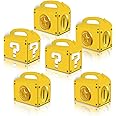 OULUN 12Pcs Super Bros Question Mark Party Candy Box, Super Brothers Question Mark Gold Coin Themed Party Candy Box