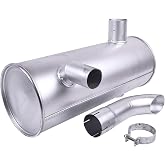 FridayParts Muffler 287-0206 2870206 | Compatible for Caterpillar CAT Engine 3046 Excavator 318B 318BL 318BLN 315C 315CL