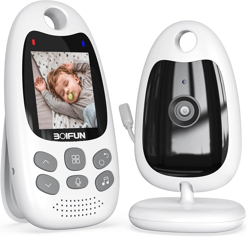 BOIFUN Baby Monitor 2026 Upgraded No WiFi 2 inch Screen Night Vision