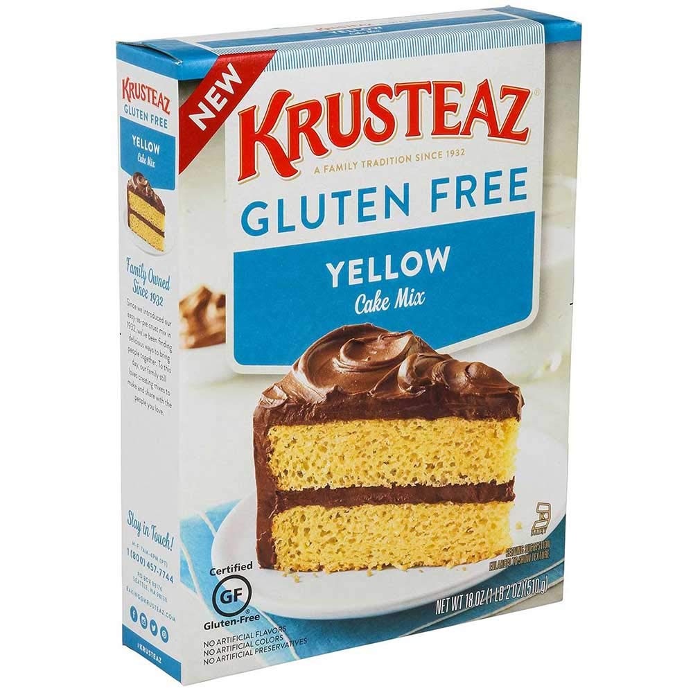 Krusteaz Gluten Free Yellow Cake Mix, 18 Ounce 8 per