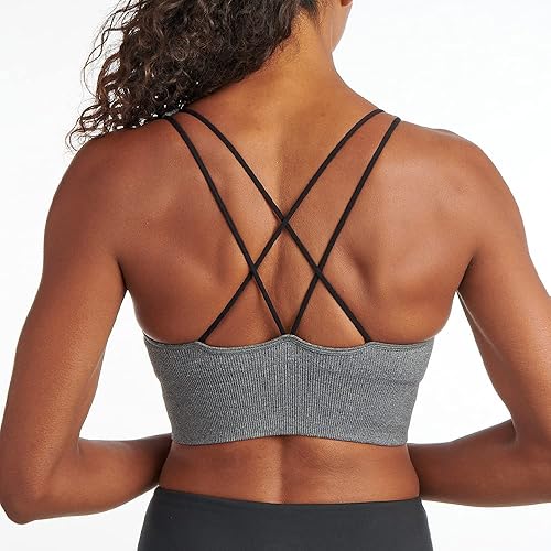 PUMA Women's Seamless Sports Bra, Heather Grey, X-Large in Kenya