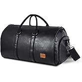seyfocnia Convertible Travel Garment Bag,Carry on Garment Duffel Bag for Men Women - 2 in 1 Hanging Suitcase Suit Business Travel Bag