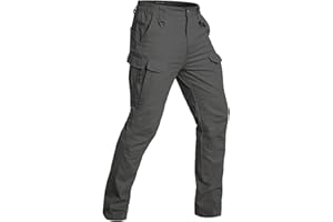 NAVEKULL Men's Flex Tactical Pants Cotton Stretch Work Cargo Pants Lightweight EDC Outdoor Hiking Trousers
