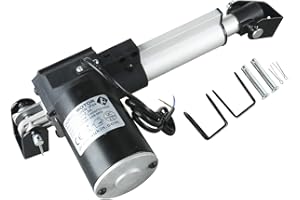 Homend DC 12V 4 Inch Stroke Linear Actuator with Mounting Bracket 100MM 6000N/1320LB Maximum Load for Recliner TV Table Lift Massage Bed Electric Sofa Linear Actuator