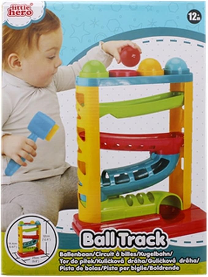Grand Circuit A Balle Pour Eveil Moteur Jeu Bebe Et Enfant Jouet Avec Balles Et Marteau Amazon Fr Jeux Et Jouets