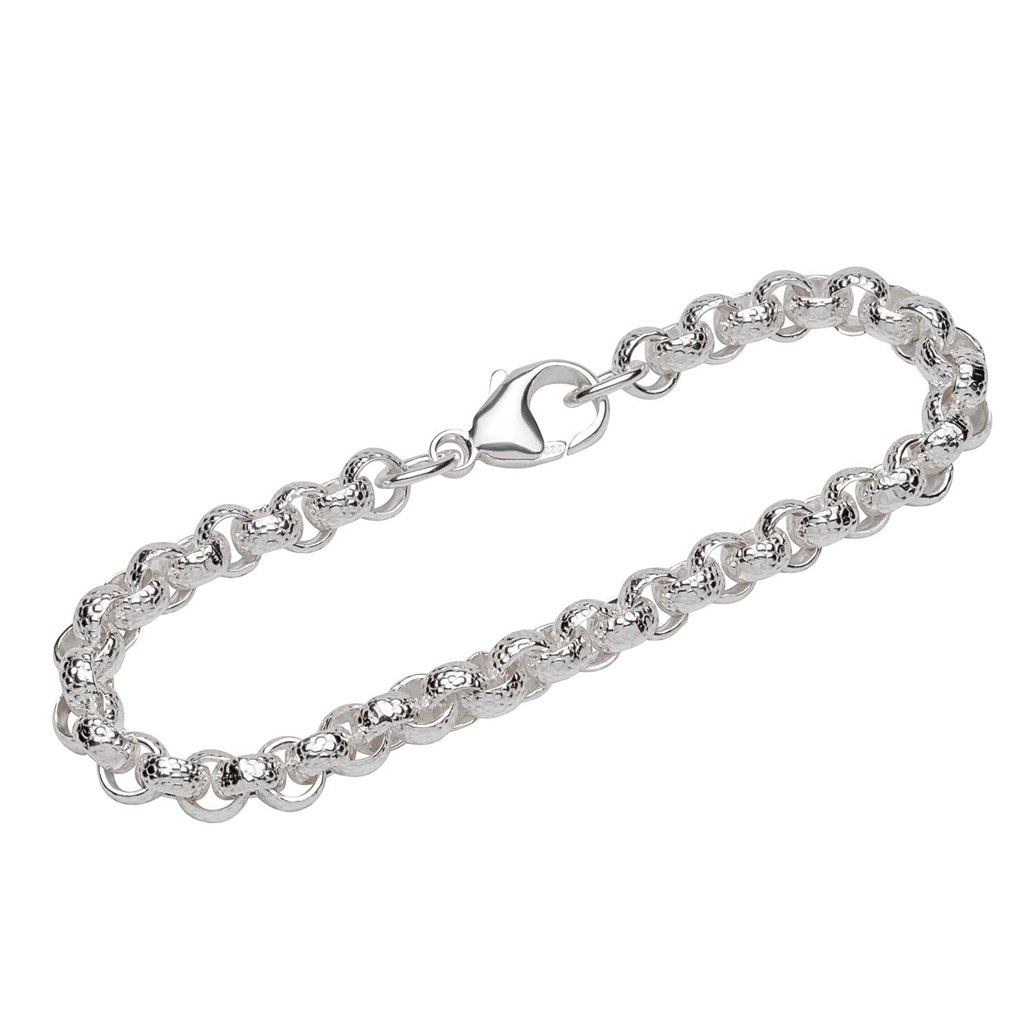 NKlaus bracelet 925 Sterling Silver 19cm pea chain ladies designer bracelet chain exquisite 12035