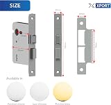 XFORT 3 Lever Polished Chrome Mortice Sashlock 65mm with Key view 3
