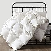APSMILE Luxurious King Size Down Feather Fibers Comforter, Ultra-Soft Down Feather Fibers Duvet, 39oz Hotel Collection Comforter Medium Warmth All Season Fluffy Duvet Insert (106x90, White)