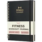 Mr. Pen- Fitness Workout Journal for Women &amp; Men, 5.8" x 8.2", 160 Pages | Hardcover, A5 Workout Log Book Planner for Home Workouts, Tracking Progress, Gym Essentials and Achieving Your Wellness Goals