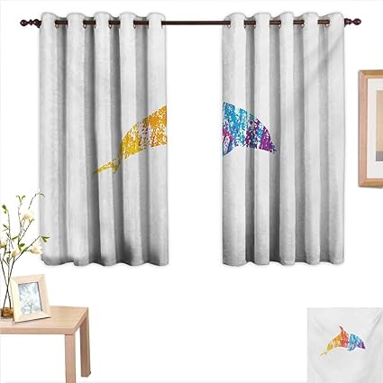 Amazon Com Dolphin Customized Curtains Multicolor Ocean