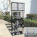 Mcage Combo: 4 Stack and Lock Double Breeding Bird Flight Cages with Removable Dividers and Rolling Stand (Black)thumb 4