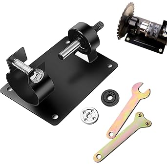 SHAFIRE Electric Drill Cutting Seat Stand Support Angle Grinder 2 Wrench 2 Gasket - Black