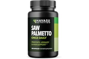 HAVASU NUTRITION Saw Palmetto for Men Prostate Health Supplement to Promote Urinary Tract Function - 500mg Per Serving - 200 Count - DHT Blocker Hair Vitamin - Vegan, Non-GMO Capsules, Over 6 Month Supply