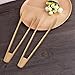 Longay 2PCS Handmade Tong Bamboo Food Toaster Tongs Wooden Salad Cake Snack Clip Grip Bread BBQ Tong Clamp Cooking Utensils
