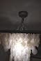 KOUBOO Rectangular Capiz Shell Pendant Lamp - Rain Drop Design, Natural White, 32" Long - View #5