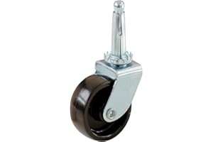 Shepherd Hardware 9559 1-5/8-Inch Plastic Stem Casters, 4-Pack