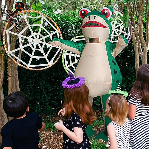 Seaforie Inflatable Costume Adult,Halloween Funny Frog Blow Up Costumes,Plus Size Disfraz Hombre and Disfraces Mujer,Suitable for Adults,Men,Women,Family,10-12 Teens