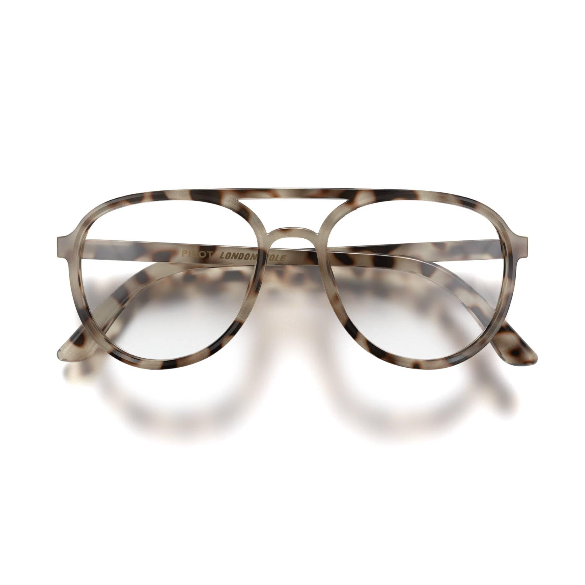 LONDON MOLE® Pilot slim lightweight reading glasses | Classic pilot style frame | Refined timeless readers | Unisex | Spring hinges