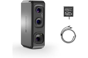 3DMakerpro 3D Scanner Seal Lite, Small-Format 3D Scanners for Printing, Blue Led Light Source, Up to 0.02mm Accuracy, Mono Texture Scanning