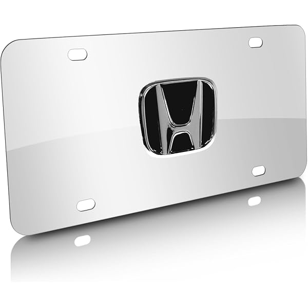 Honda Logo License Plate Frame (Black
