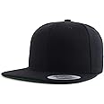 Trendy Apparel Shop Flexfit Oversize XXL Structured Blank Flatbill Snapback Cap