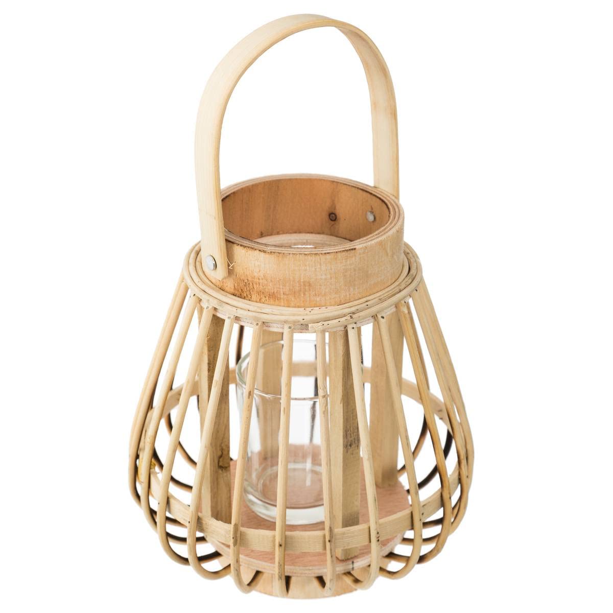 Atmosphera Rattan Lantern 14 x 16 cm Sand Beige