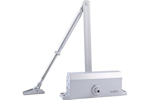 Leyibo Automatic Door Closer – Adjustable Spring Type, Grade 3 Hydraulic Self-Closing Door Closer for Home, Bedroom & Interior Doors