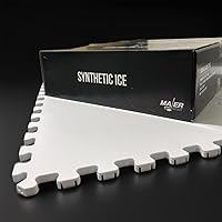 Majer Hockey Training Tiles Great for Shooting - Synthetic Ice Tiles - 18"x18" Hockey Tiles (10-Pack)