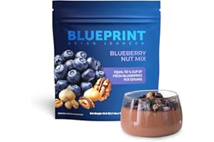 Blueprint Bryan Johnson Blueberry Nut Mix - Real Blueberries, Roasted Macadamia Nuts and Walnuts - No Additives or Added Sugars - Keto and Paleo Friendly - 170mg Polyphenols (30 Servings)