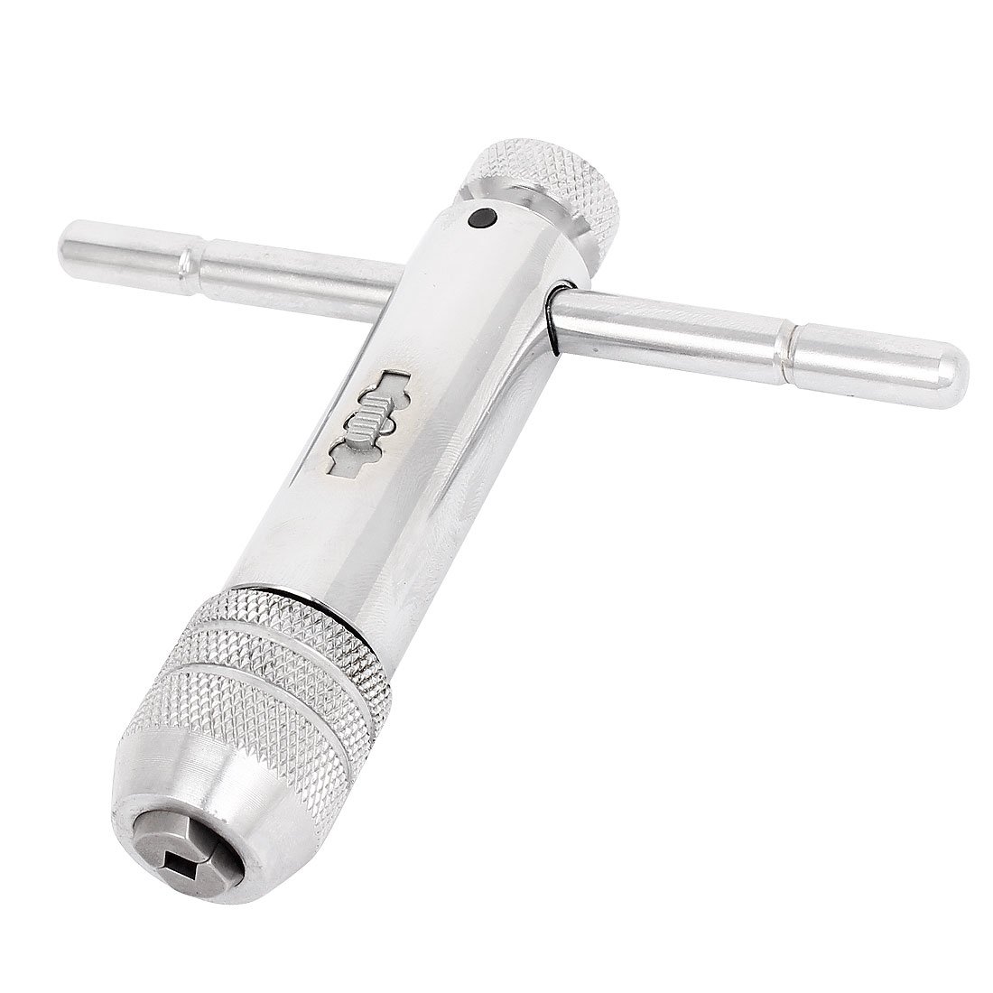 sourcingmap® M5-M12 Reversible Bar T-Handle Forward Reverse Lock Die Set Ratchet Tap Wrench