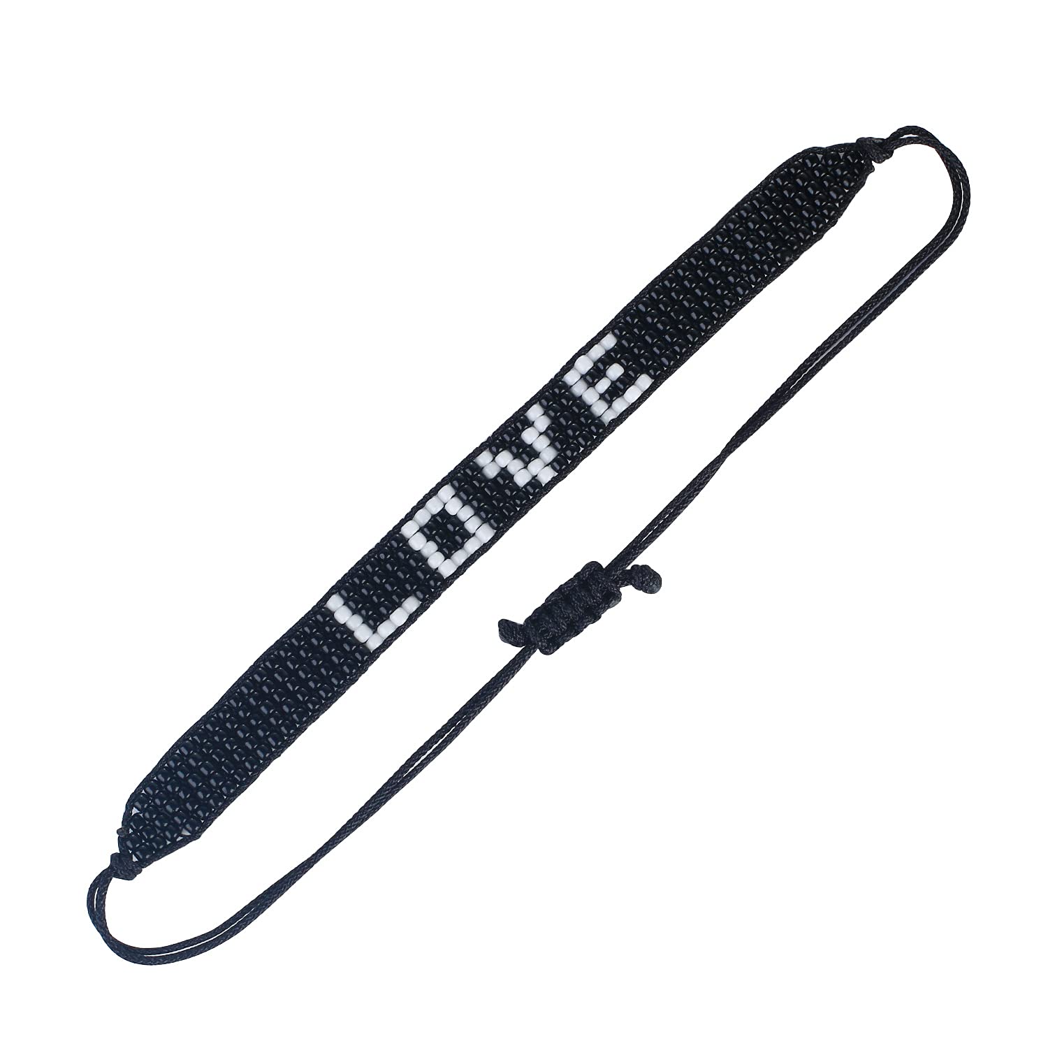 C·QUAN CHI Letter Bracelet Miyuki Beads Friendship Beacelet Women's Wrist Wrap Cuff Bangle Ajustable Jewelry