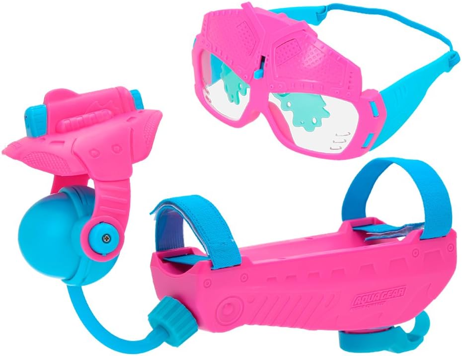 EoloWater Pitcher and Glasses Aqua Gear, Pink and Blue (colorbaby 43653)