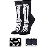 Zmart Halloween Gifts for Kids Boys Girls - Halloween Socks for Teens Adults, Skeleton Socks Kids