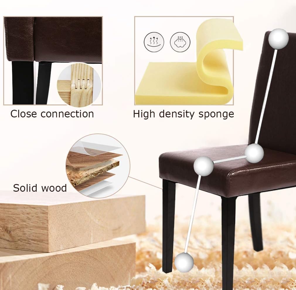 Dining Chairs Dining Room Chairs Parsons Chair Kitchen Chairs Set of 4 Dining Chairs Side Chairs for Home Kitchen Living Room - Chairs