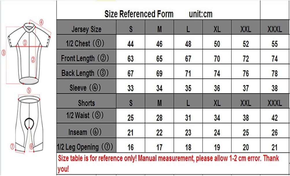 Uriah Men's Bicycle Jersey Bib Shorts Sets Short Sleeve with Back Zippered Bag: Clothing