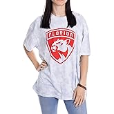 Calhoun NHL Womens Oversized Loose Fit Drop Shoulder Tie Dye Crewneck Short Sleeve T-Shirt