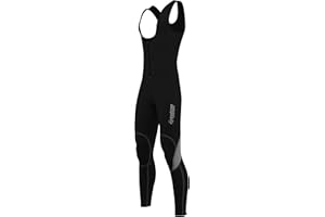 Zimco Men Winter Cycling Thermal Insulated Bib Tights Non Padded Bib Pants Windproof Bike Leggings