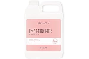 Kiara Sky EMA Monomer - Professional Acrylic Nail Liquid, 8 Fl Oz