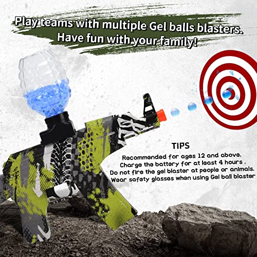 Electric with Gel Ball Blaster AKM-47 20000 Splatter for Outdoor Activities-Fighting Shooting Team Game The Best Gift Toys for Youth and Adults Over 14+