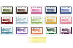 49 and Market Dye Bundles - Set #2-15 Ranger 49 and Market Highly pigmented blendable dye Ink Sets with Trebbies Detail Stick
