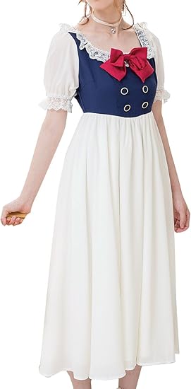 Amazon Co Jp ディアマイラブ Dearmylove 夢展望 ヒロイン ロング クラシカル ワンピース Ll ネイビー レディース ファッション