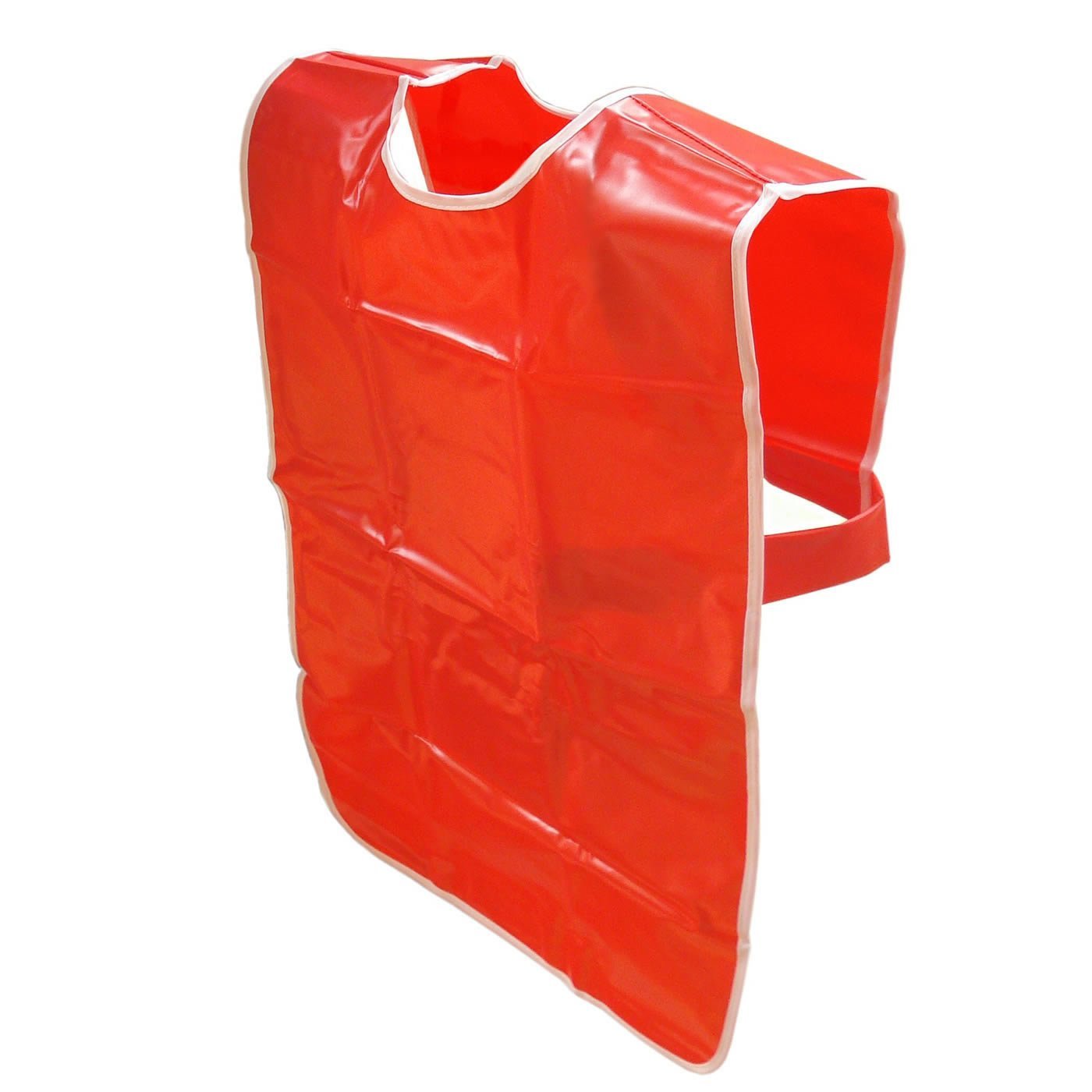 Waterproof PVC Red Apron for Messy Play Baking & Painting Large 71cm x 66cm by BCreative®