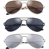 Classic Bifocal Sunglasses,Men's Command Aviator Metal Reading Glasses 1.75